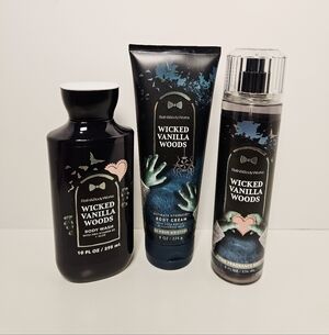 Bath and Body Works Halloween Collection Wicked Vanilla Woods Body Care